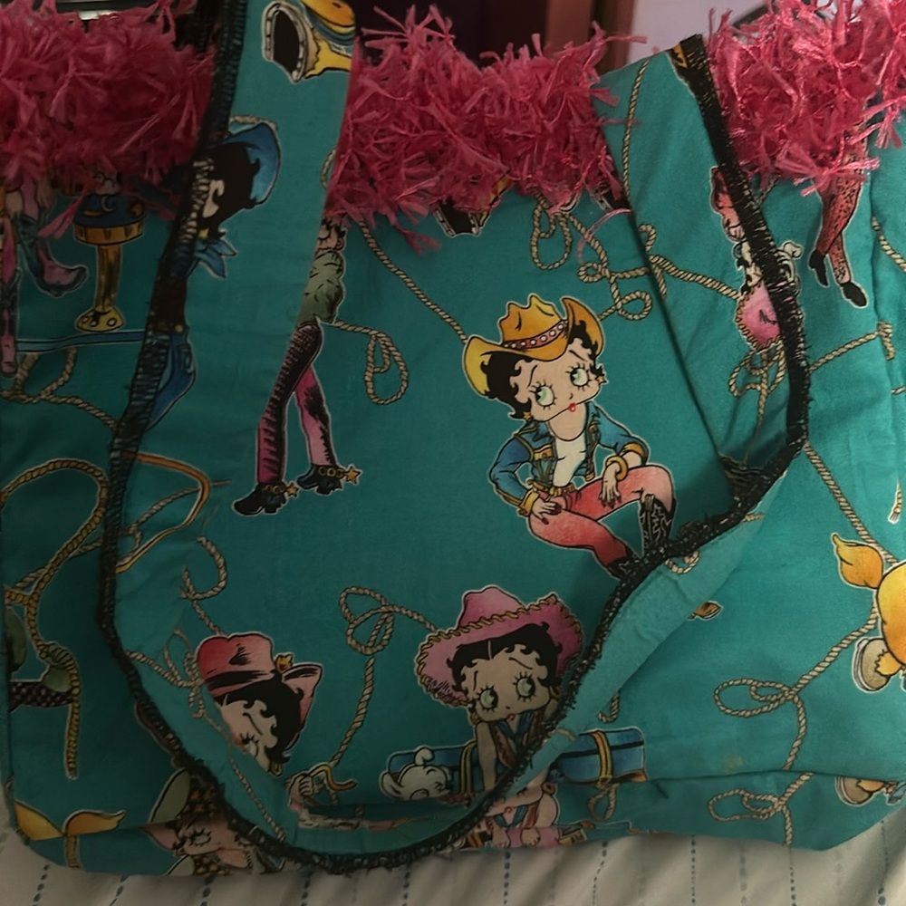 Vintage cowgirl Betty Boop Tote